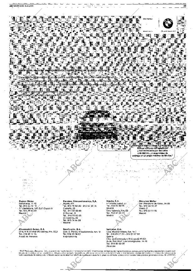 ABC MADRID 18-04-2001 página 33