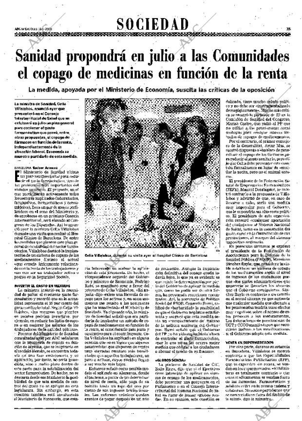 ABC MADRID 18-04-2001 página 35