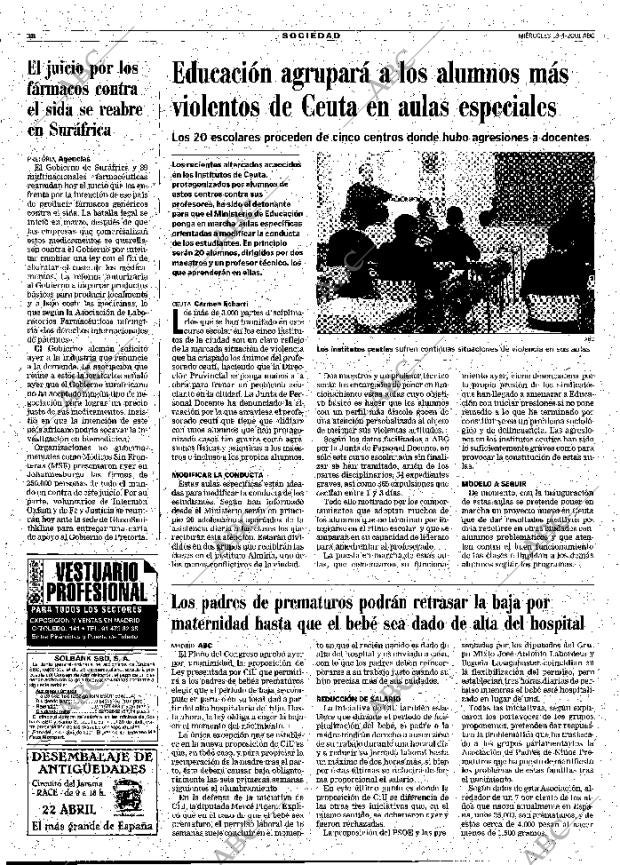 ABC MADRID 18-04-2001 página 38
