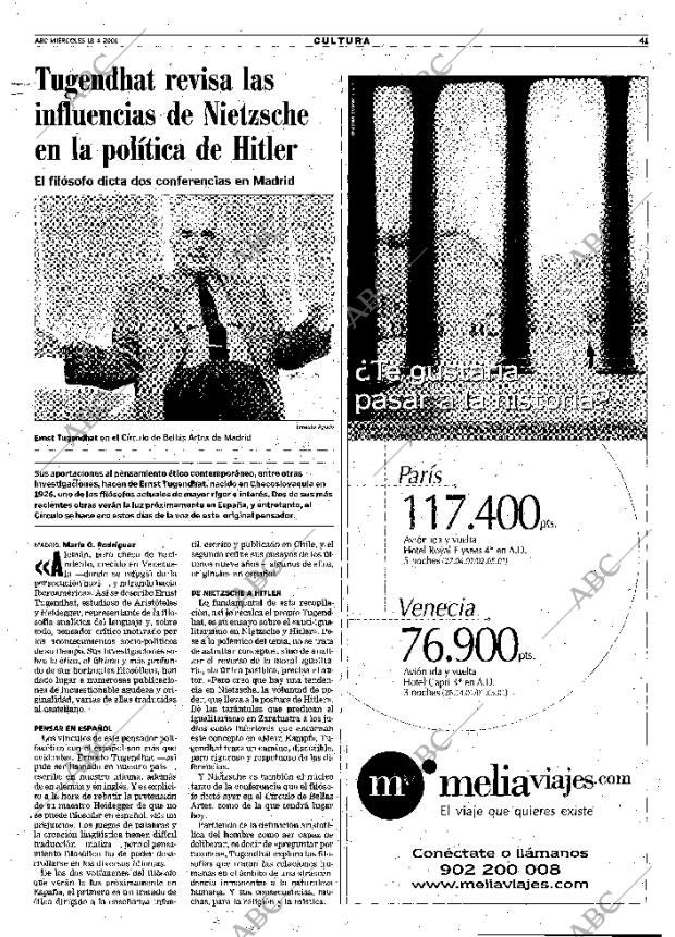 ABC MADRID 18-04-2001 página 41