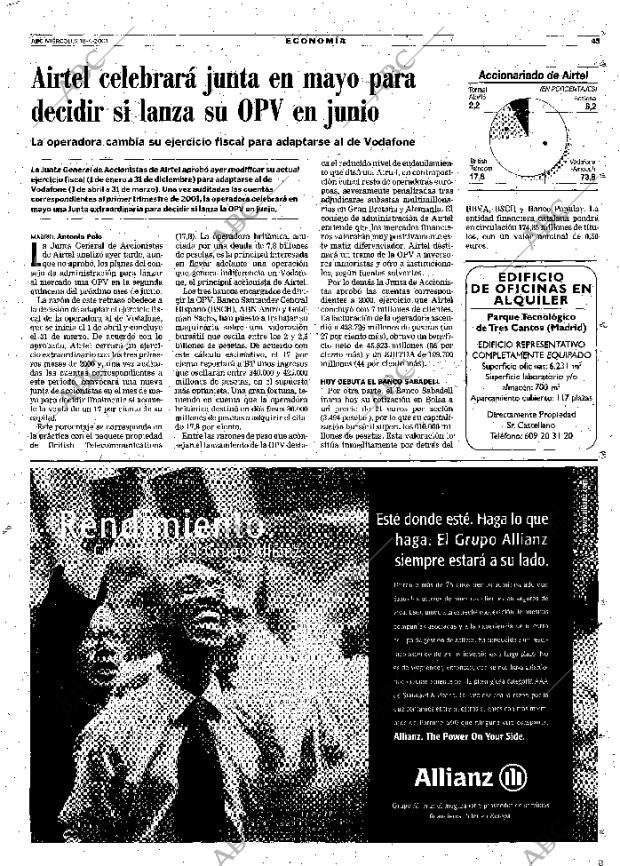 ABC MADRID 18-04-2001 página 45