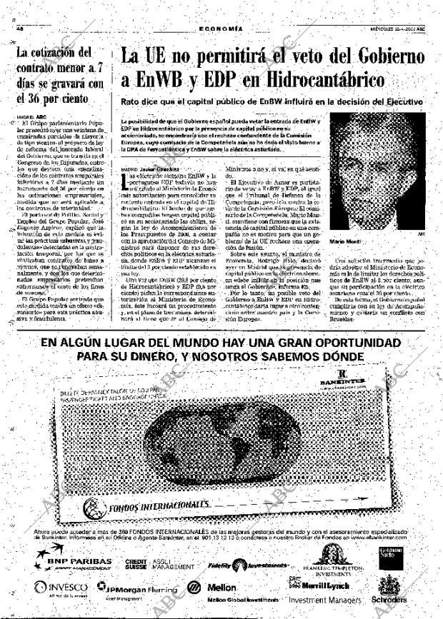 ABC MADRID 18-04-2001 página 48
