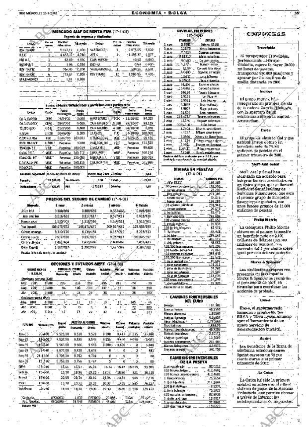 ABC MADRID 18-04-2001 página 55