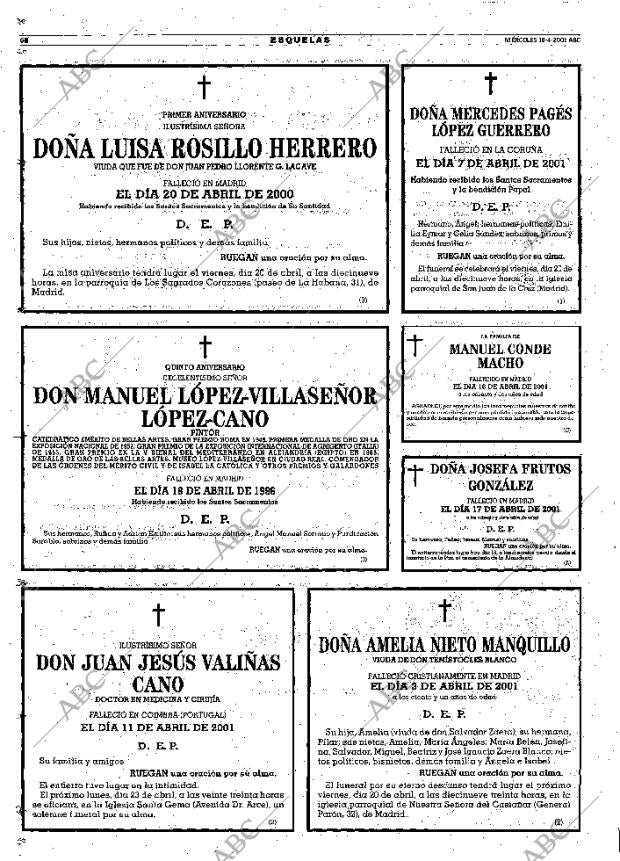 ABC MADRID 18-04-2001 página 68