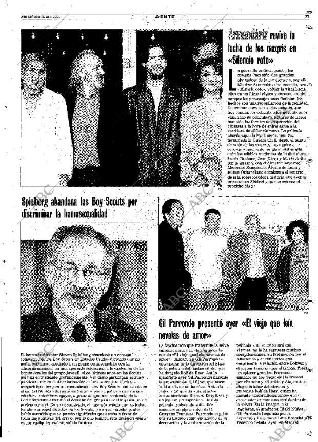 ABC MADRID 18-04-2001 página 77