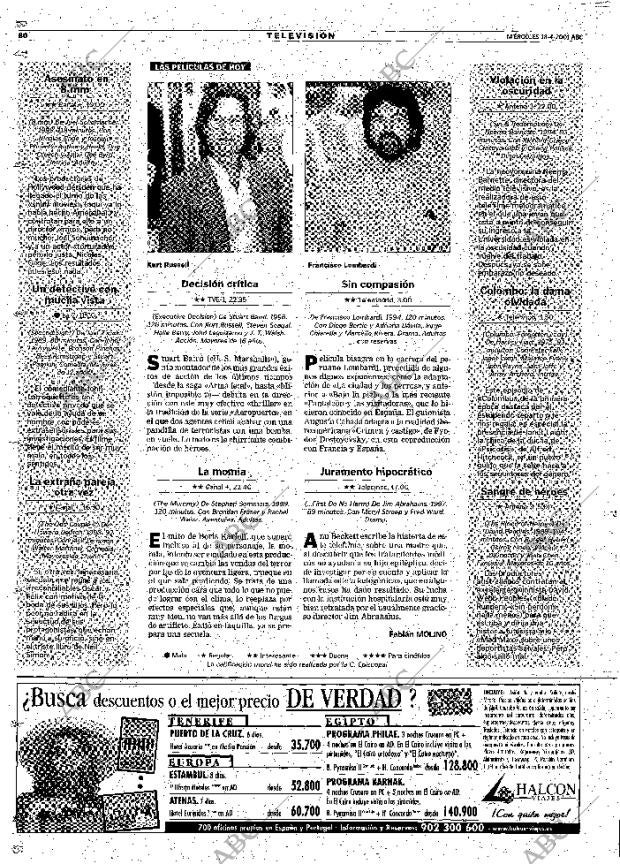 ABC MADRID 18-04-2001 página 80