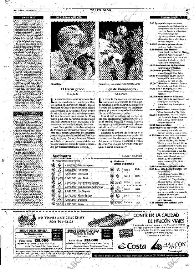 ABC MADRID 18-04-2001 página 81