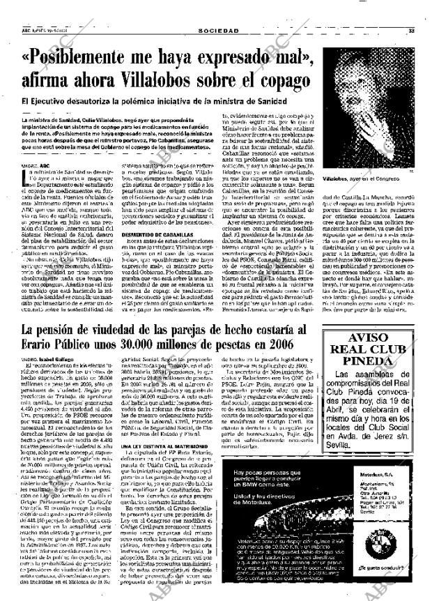 ABC SEVILLA 19-04-2001 página 33