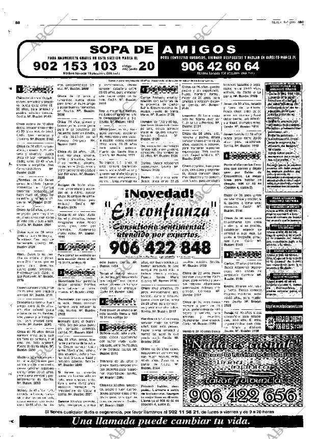 ABC SEVILLA 19-04-2001 página 88