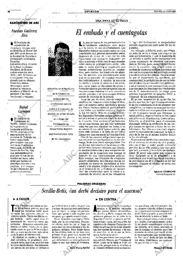 ABC SEVILLA 22-04-2001 página 18
