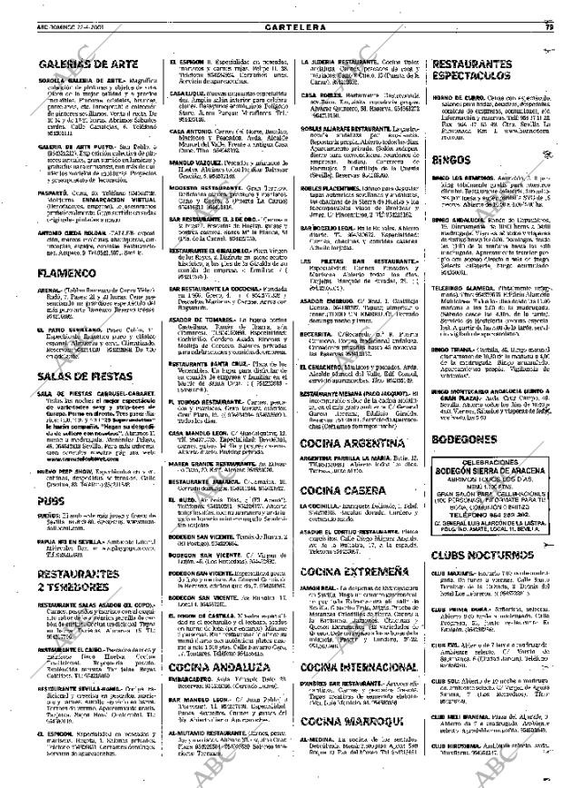 ABC SEVILLA 22-04-2001 página 79