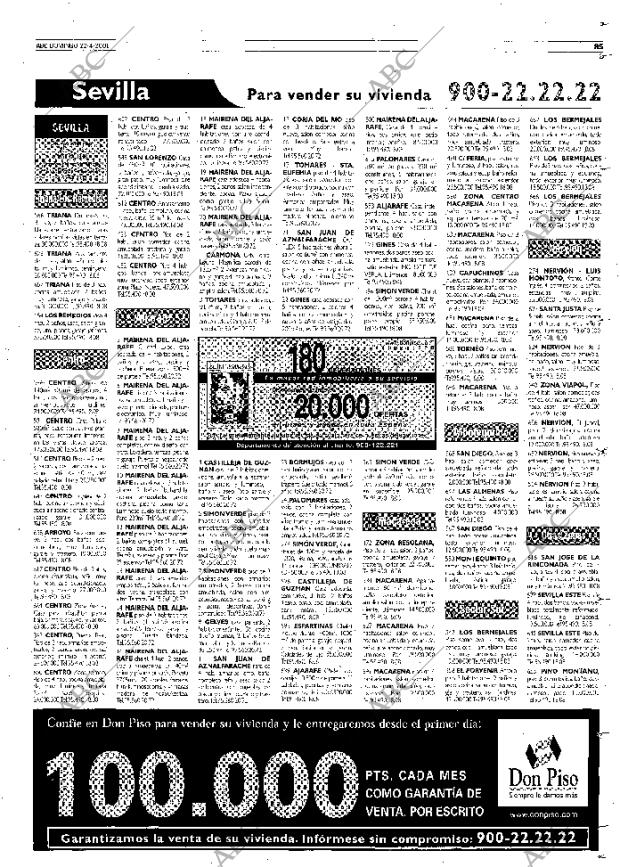 ABC SEVILLA 22-04-2001 página 85