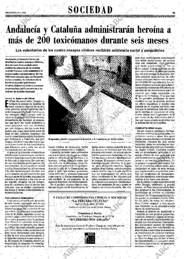 ABC MADRID 24-04-2001 página 35