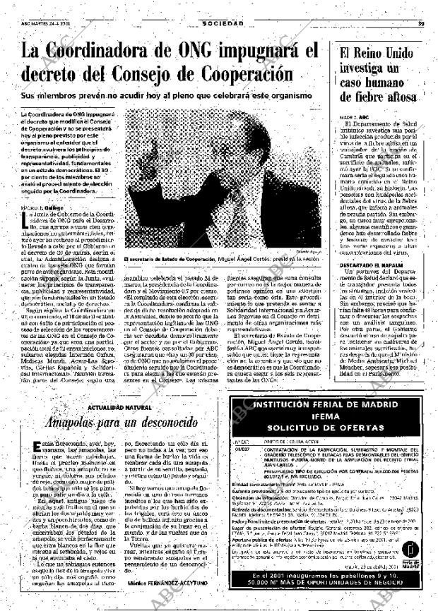 ABC MADRID 24-04-2001 página 39