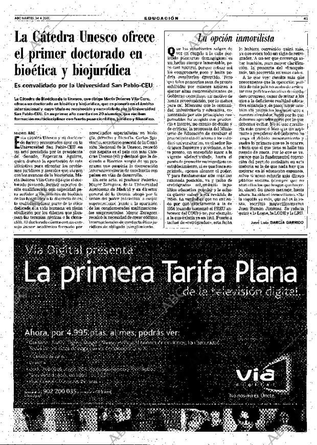 ABC MADRID 24-04-2001 página 41