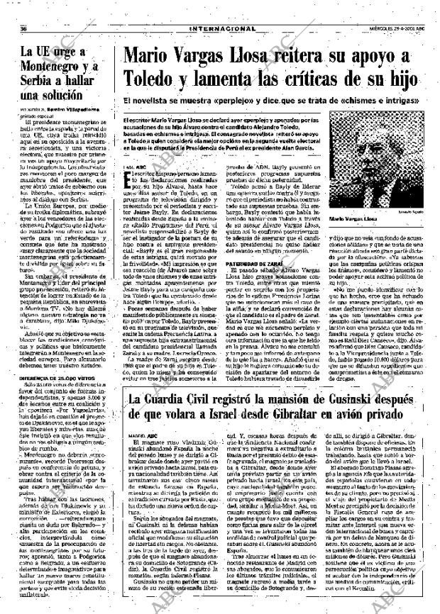 ABC MADRID 25-04-2001 página 36
