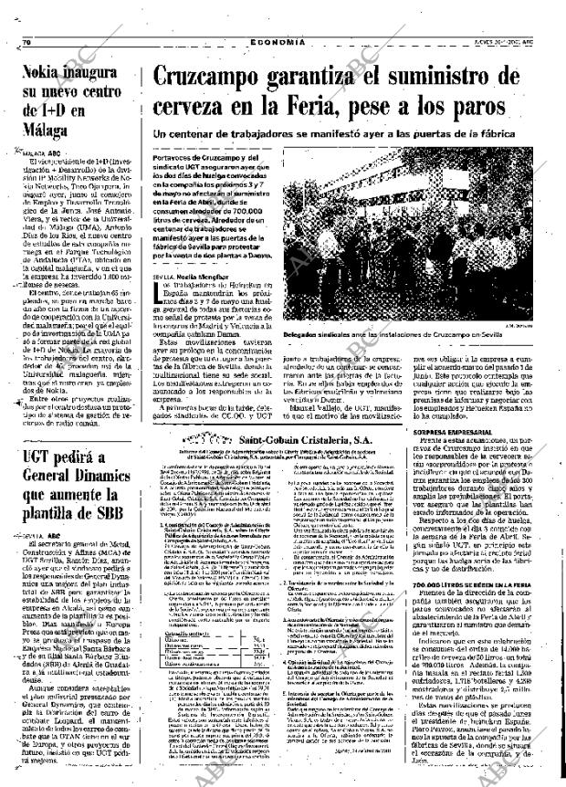 ABC SEVILLA 26-04-2001 página 70