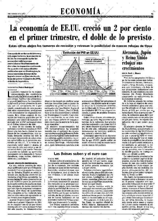 ABC MADRID 28-04-2001 página 41