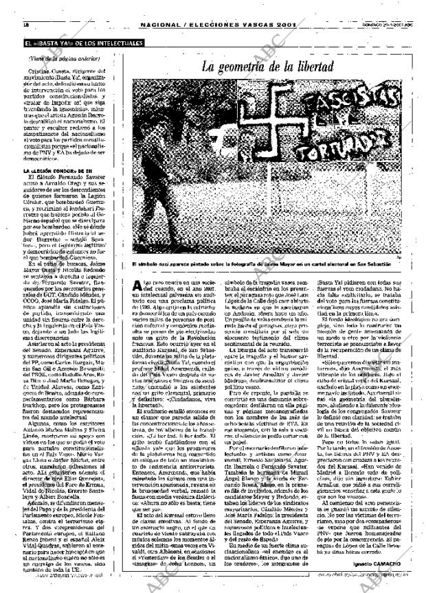 ABC MADRID 29-04-2001 página 18