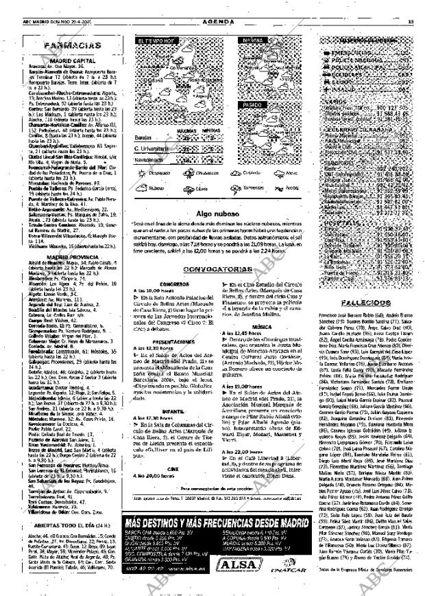 ABC MADRID 29-04-2001 página 97