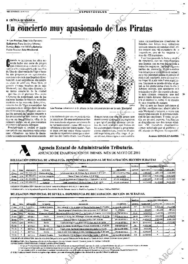 ABC SEVILLA 29-04-2001 página 71