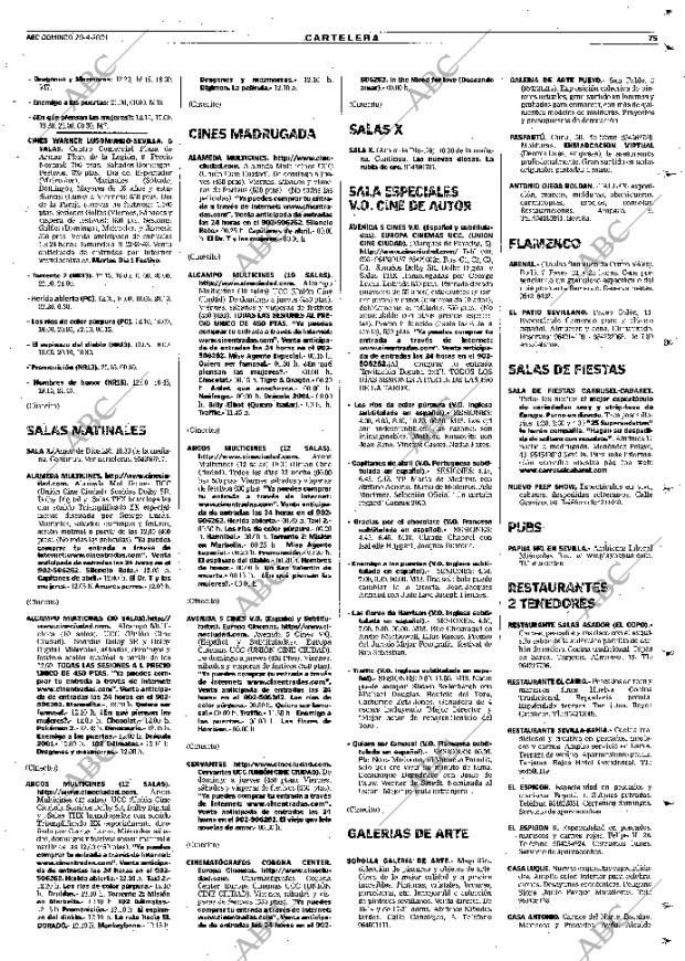 ABC SEVILLA 29-04-2001 página 75