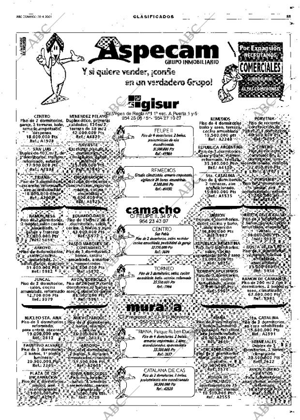 ABC SEVILLA 29-04-2001 página 85