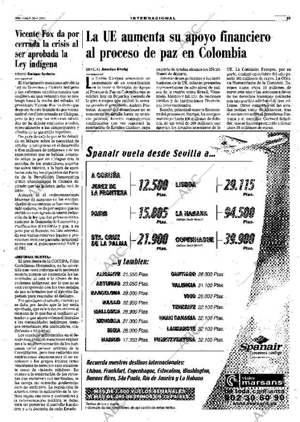 ABC SEVILLA 30-04-2001 página 25