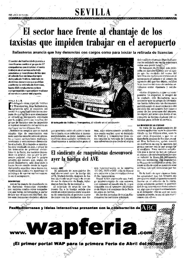 ABC SEVILLA 30-04-2001 página 31