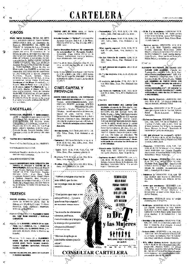 ABC SEVILLA 30-04-2001 página 70