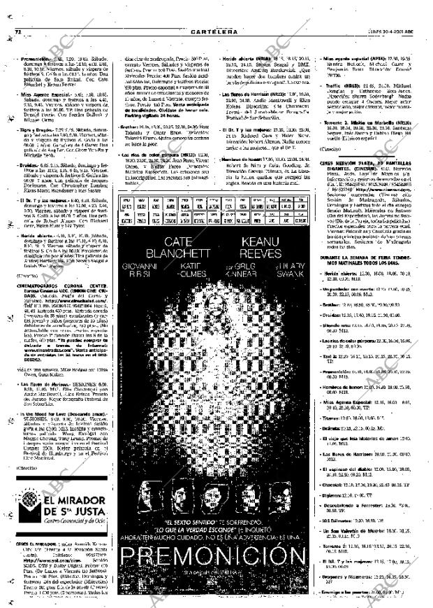 ABC SEVILLA 30-04-2001 página 72