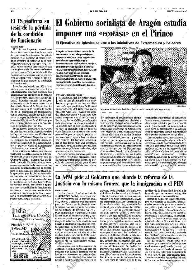 ABC MADRID 01-05-2001 página 22