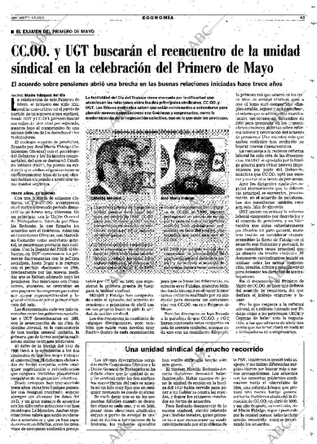 ABC MADRID 01-05-2001 página 43
