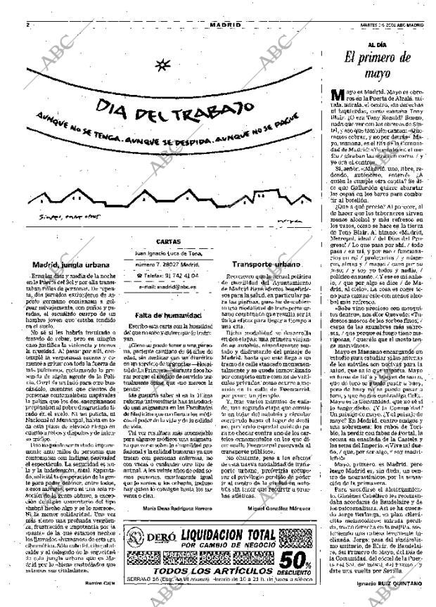 ABC MADRID 01-05-2001 página 82