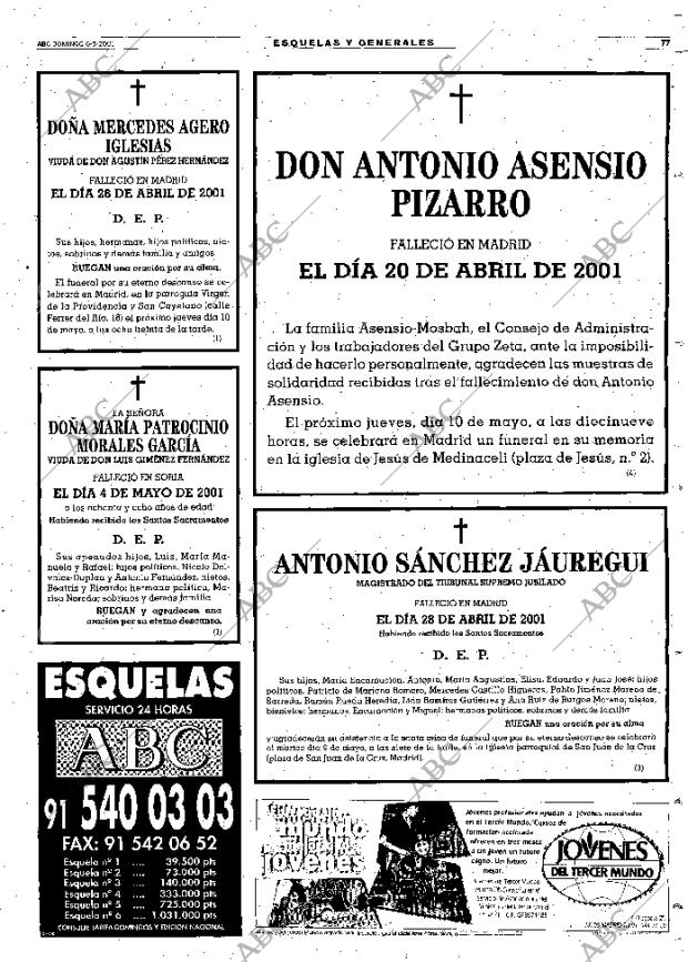 ABC MADRID 06-05-2001 página 77