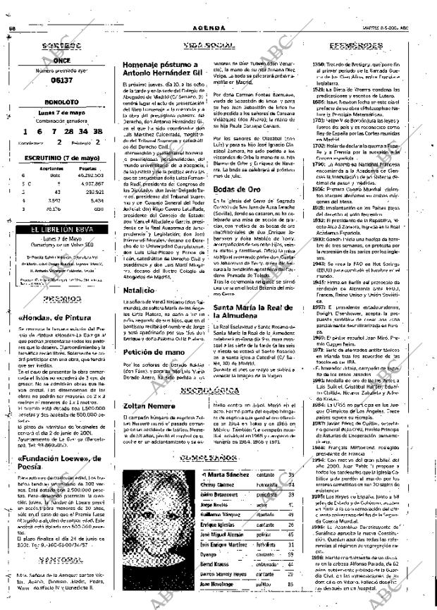 ABC MADRID 08-05-2001 página 68