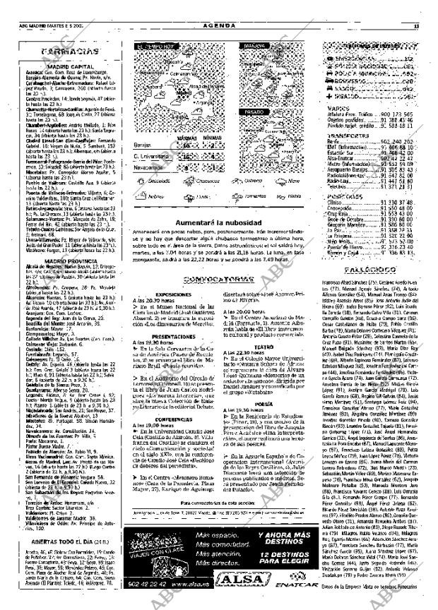 ABC MADRID 08-05-2001 página 99