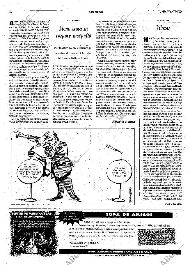 ABC MADRID 09-05-2001 página 14