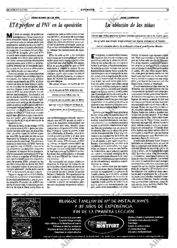 ABC MADRID 09-05-2001 página 15