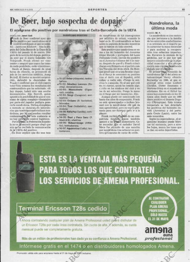 ABC MADRID 09-05-2001 página 65