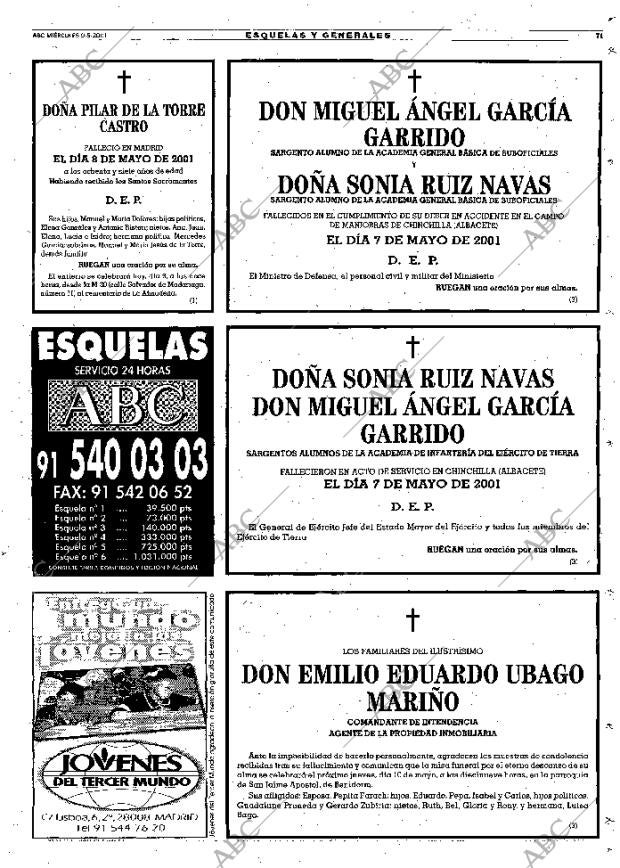 ABC MADRID 09-05-2001 página 71