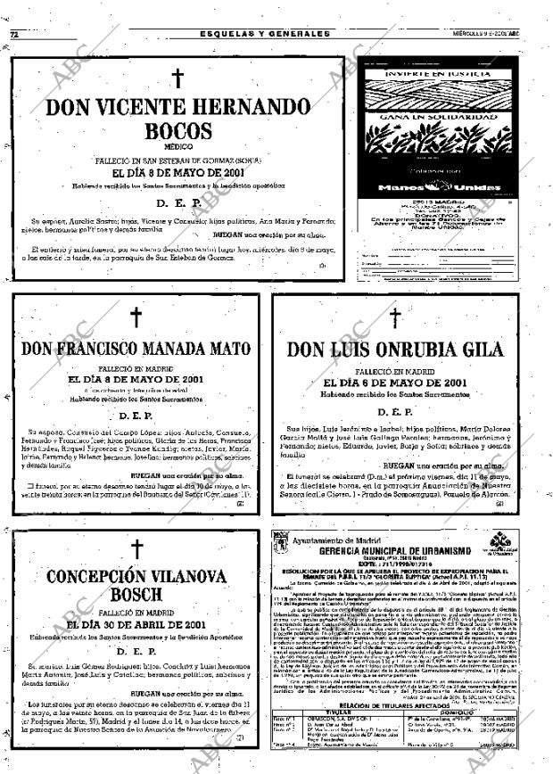ABC MADRID 09-05-2001 página 72