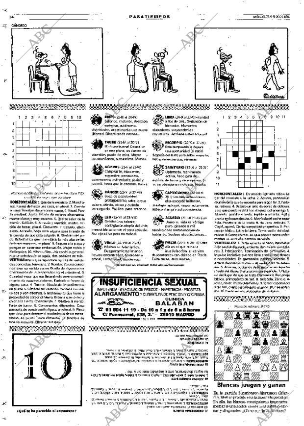 ABC MADRID 09-05-2001 página 74