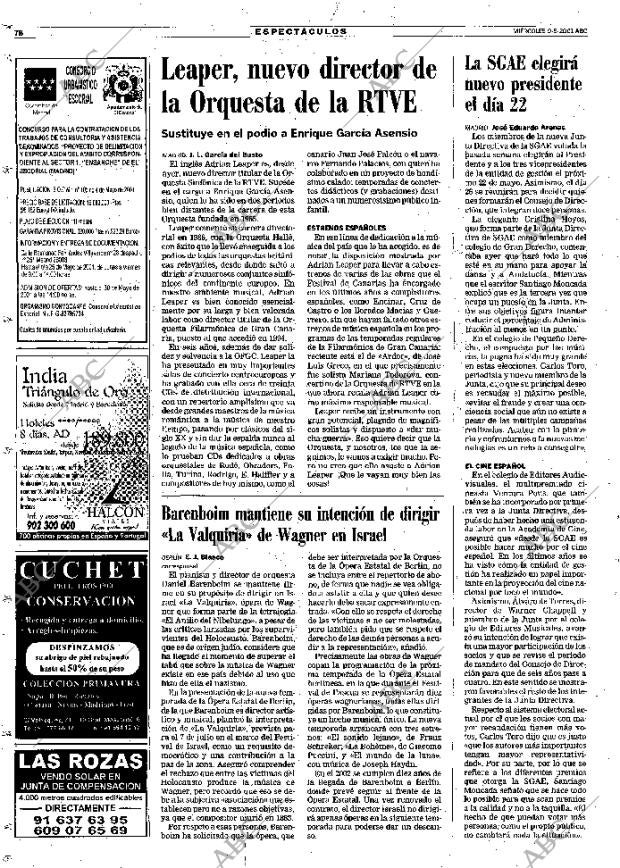 ABC MADRID 09-05-2001 página 78