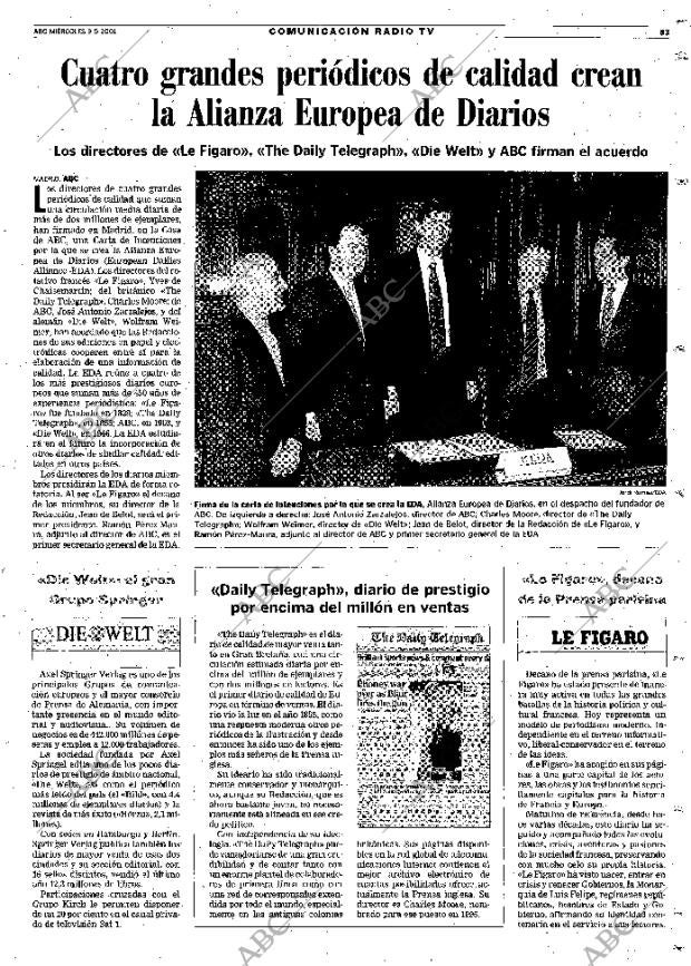 ABC MADRID 09-05-2001 página 83