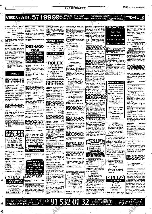 ABC MADRID 10-05-2001 página 126