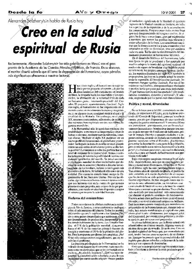 ABC MADRID 10-05-2001 página 159