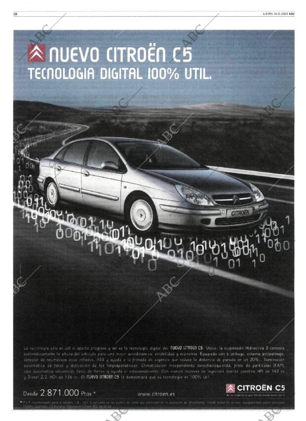 ABC MADRID 10-05-2001 página 16