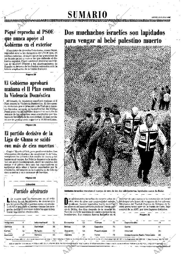 ABC MADRID 10-05-2001 página 2