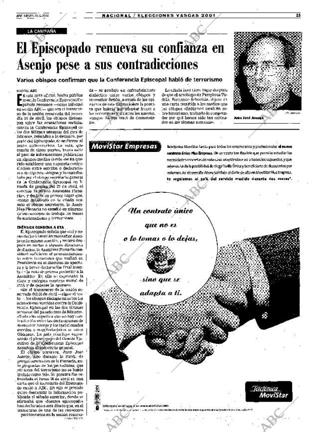 ABC MADRID 10-05-2001 página 23